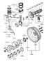 Diagram PISTON, CRANKSHAFT & FLYWHEEL for your Mazda