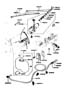 Image of Washer. Pump. (Front, Rear). Back Glass Washer Pump. image for your 1987 Mazda B2000