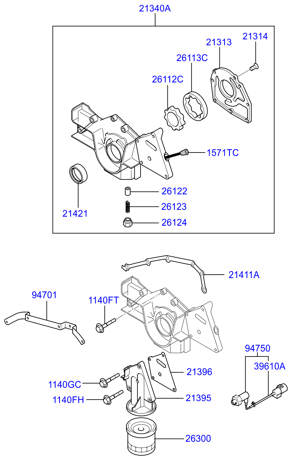 Full size assembly image of FRONT CASE (1/1)