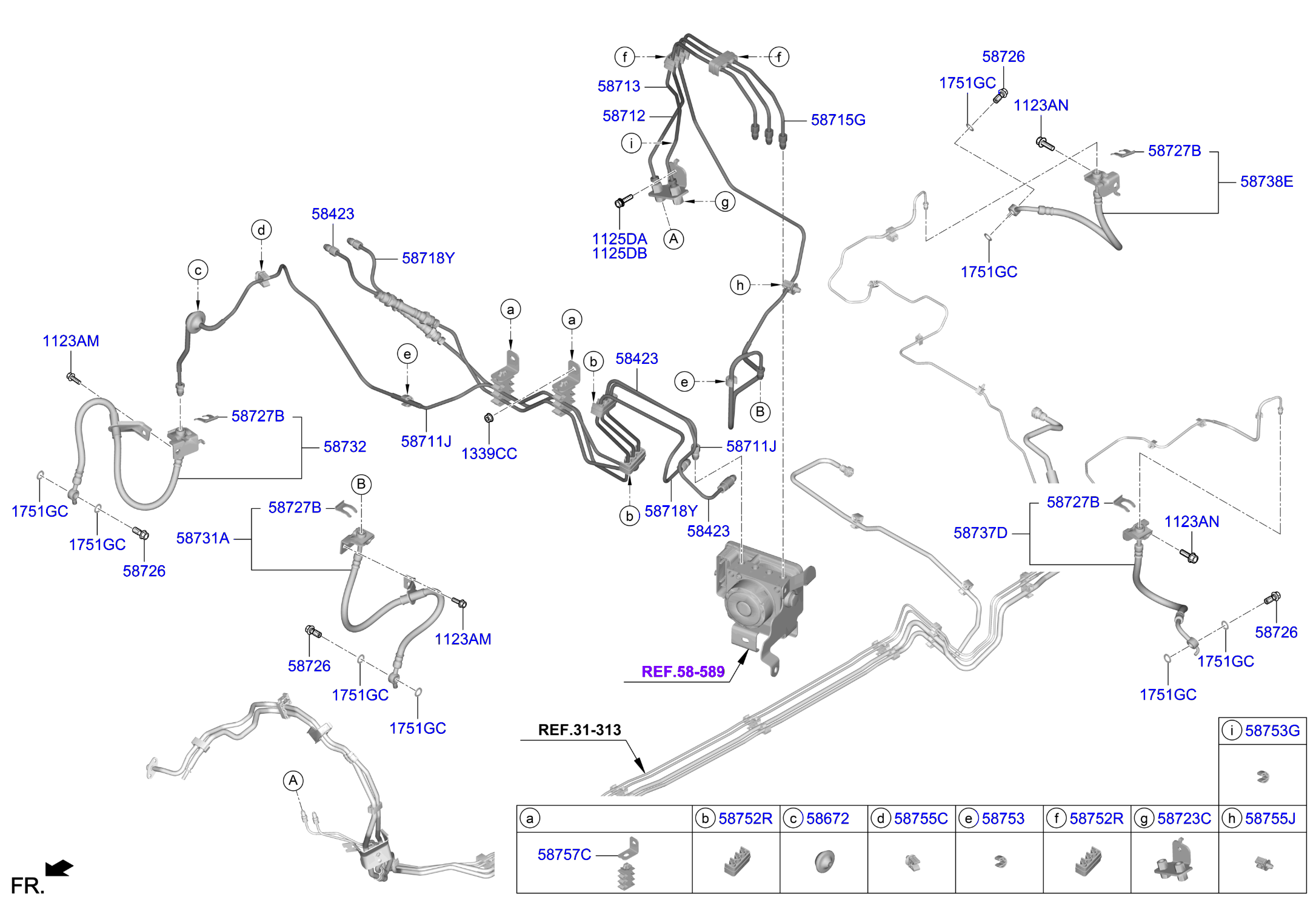 Full size assembly image of BRAKE FLUID LINE (1/1)