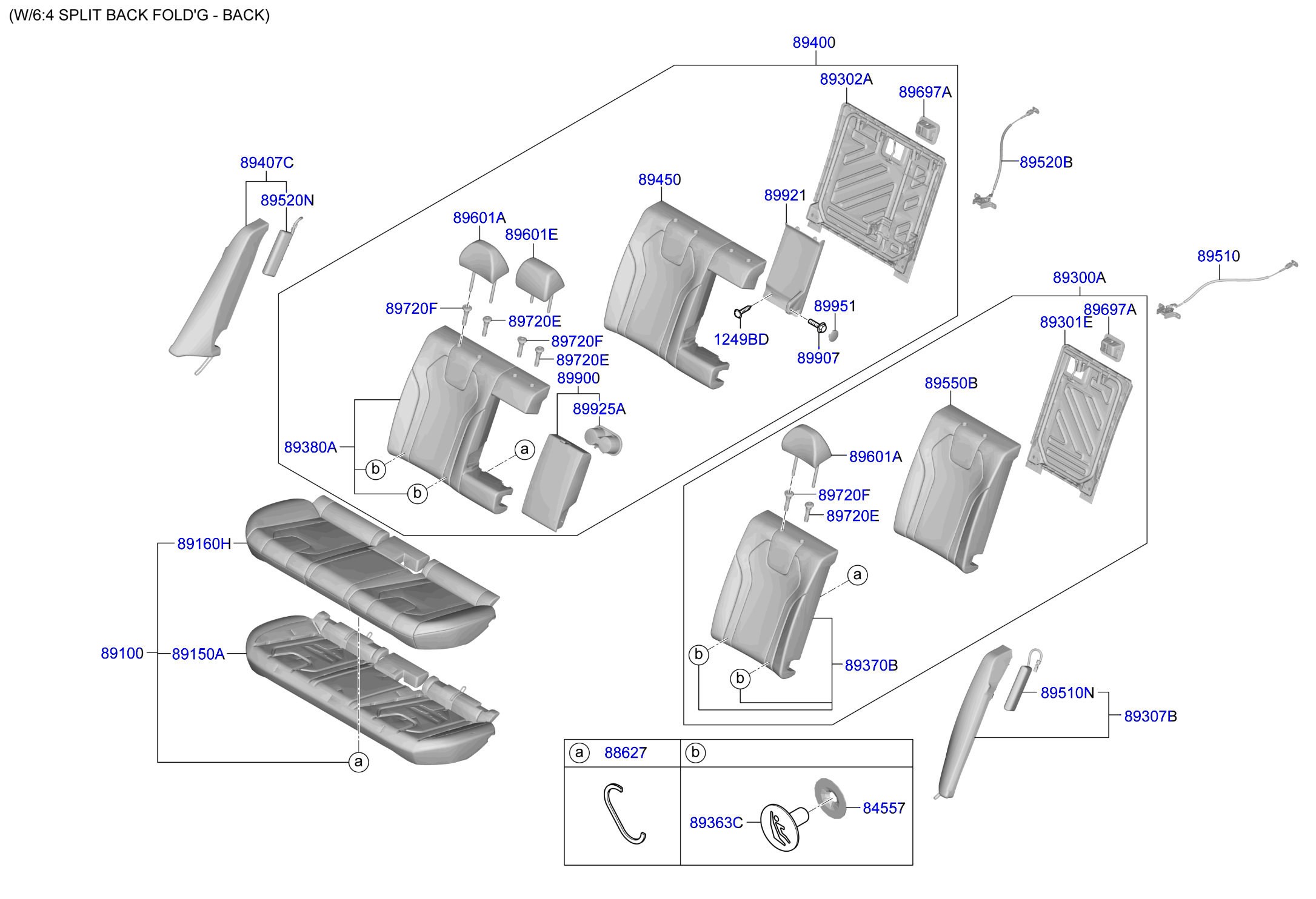 Full size assembly image of 2ND SEAT (1/2)