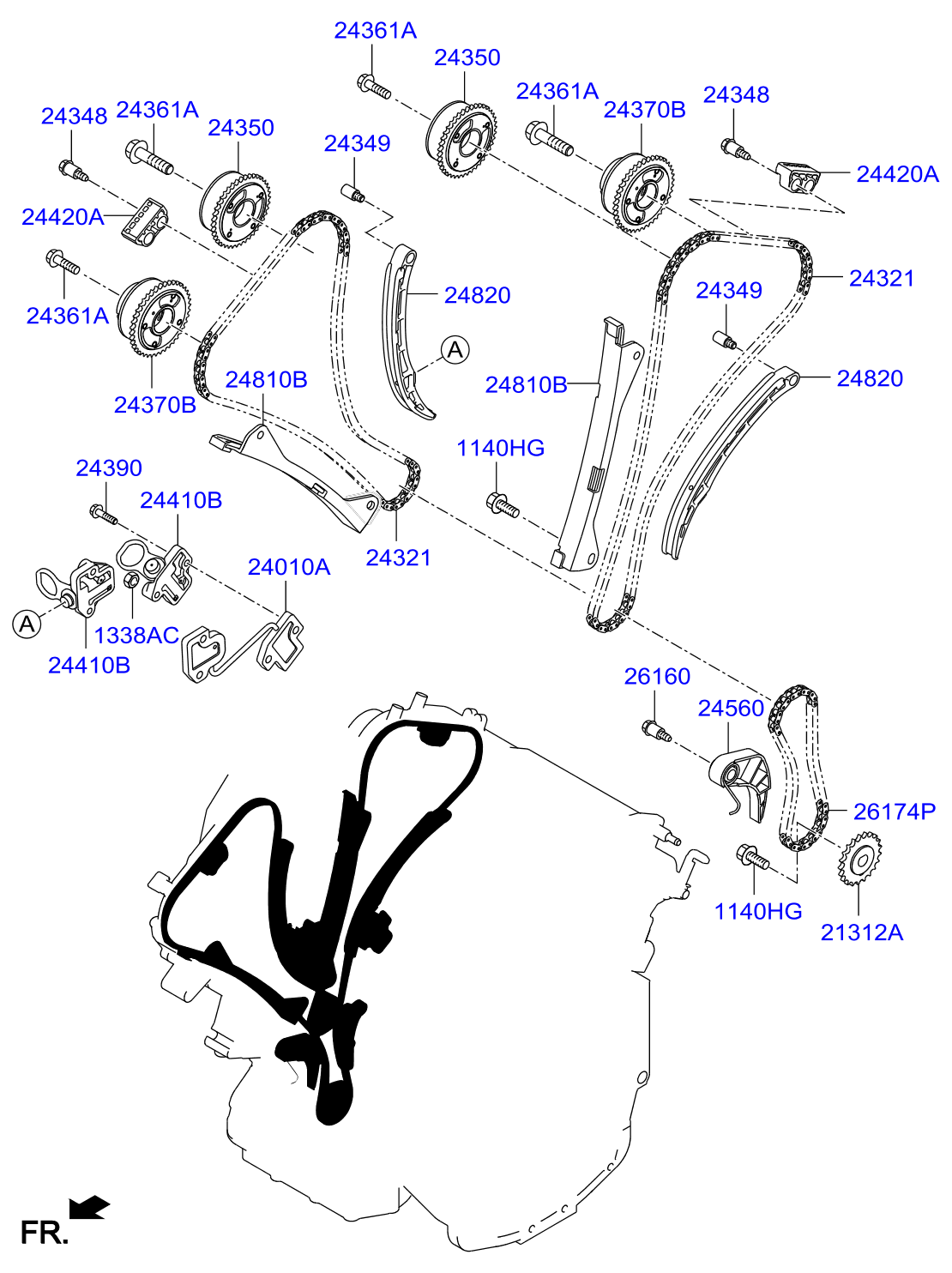 Full size assembly image of CAMSHAFT & VALVE (1/2)
