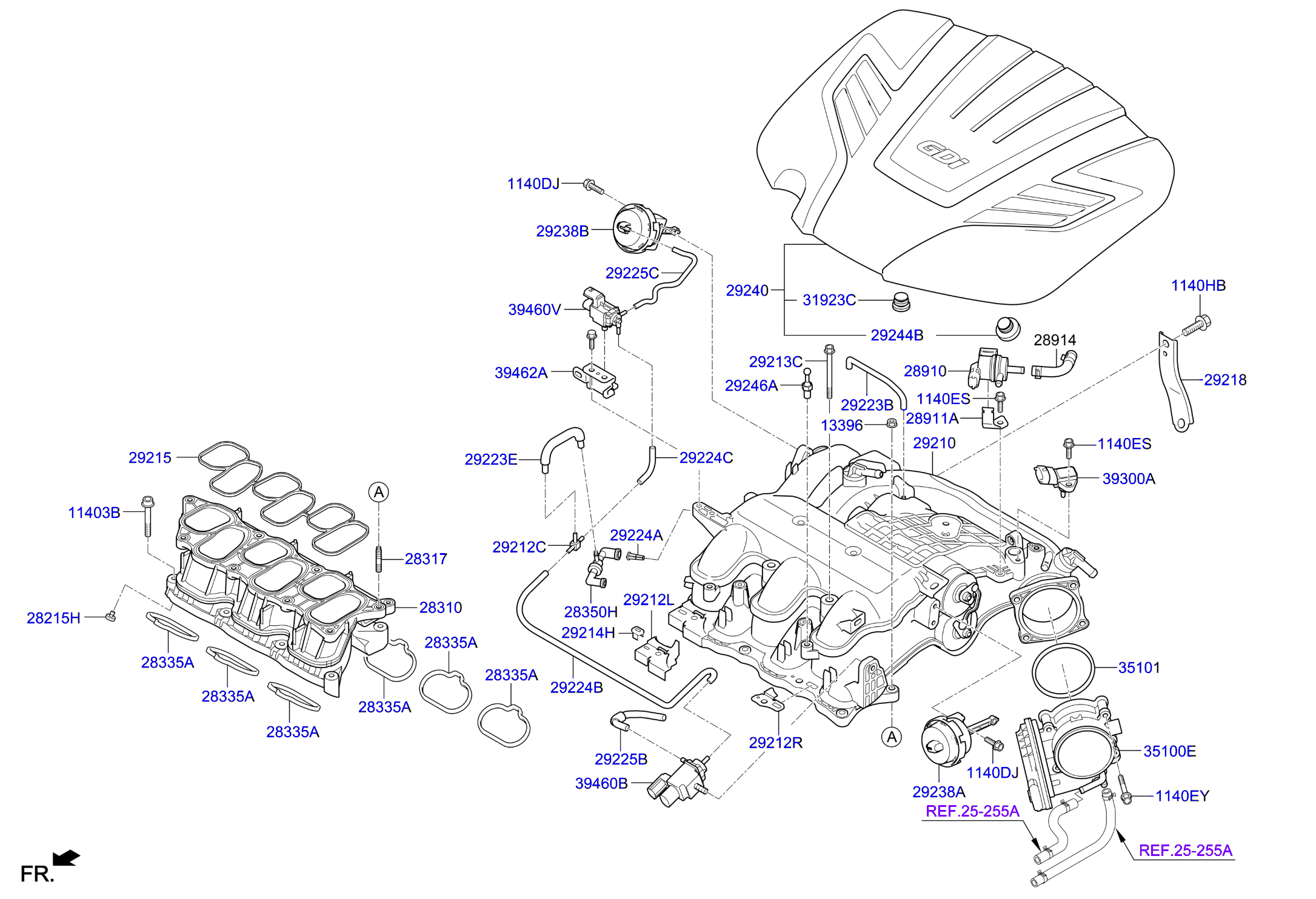 Full size assembly image of INTAKE MANIFOLD (1/1)