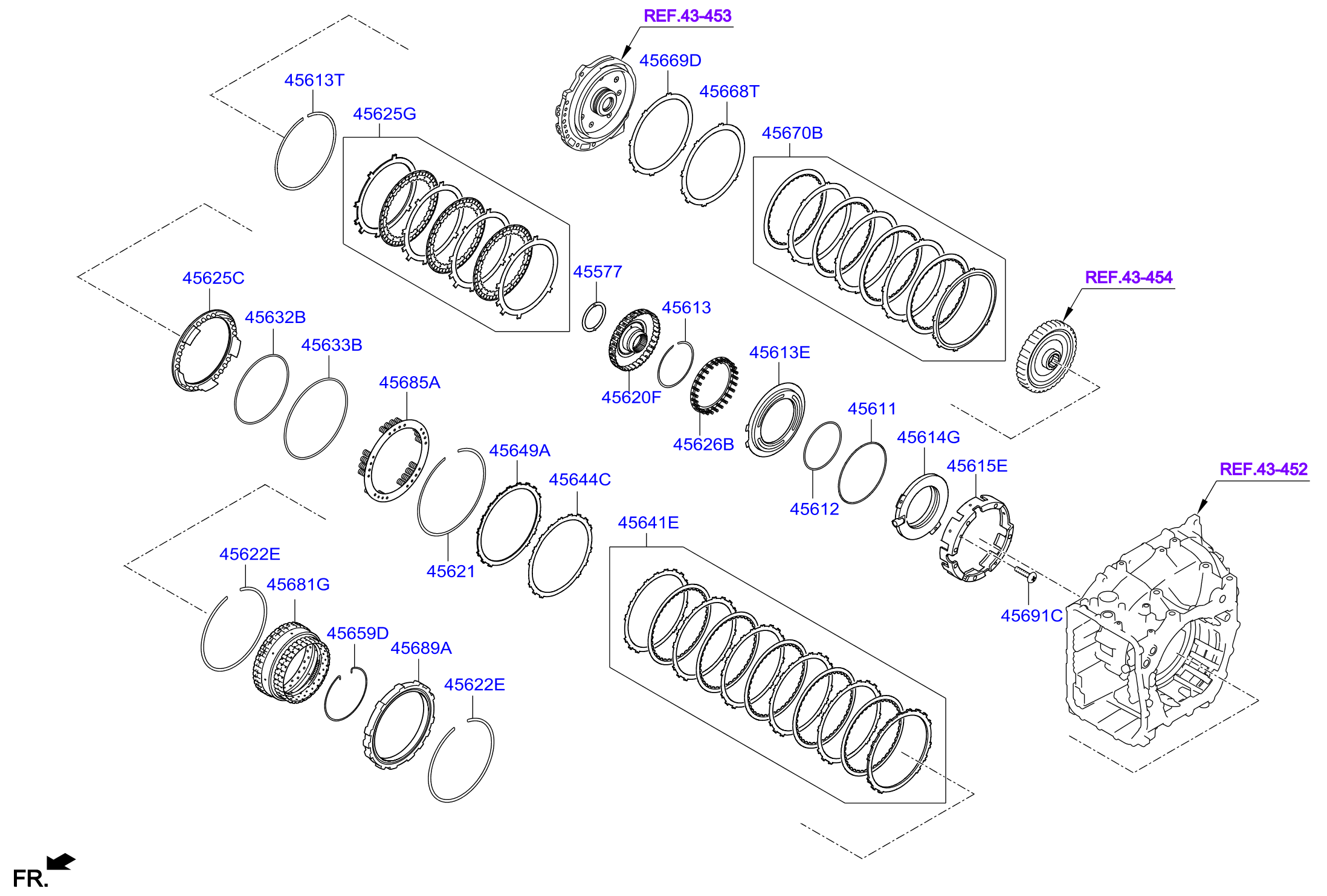 Full size assembly image of TRANSAXLE BRAKE-AUTO (1/1)