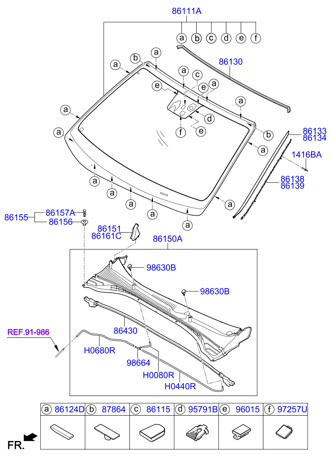 Full size assembly image of WINDSHIELD GLASS (1/1)