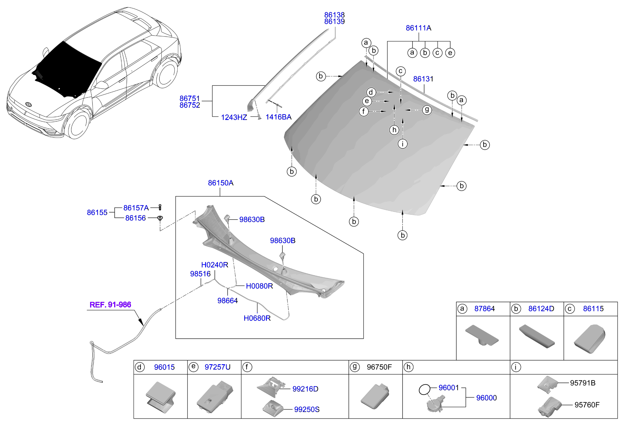 Full size assembly image of WINDSHIELD GLASS (1/1)