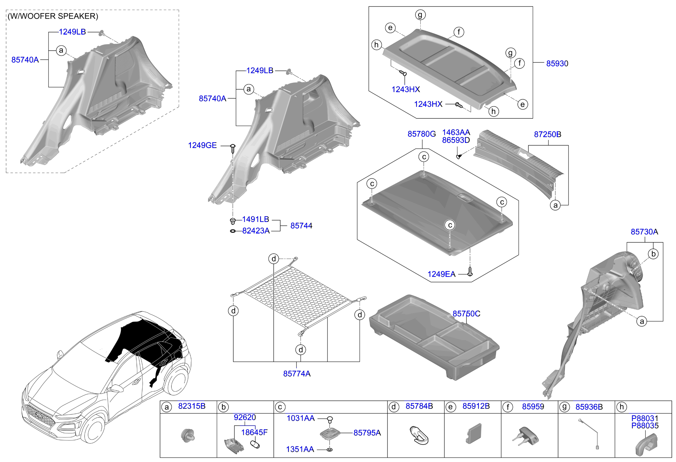 Full size assembly image of LUGGAGE COMPARTMENT (1/1)