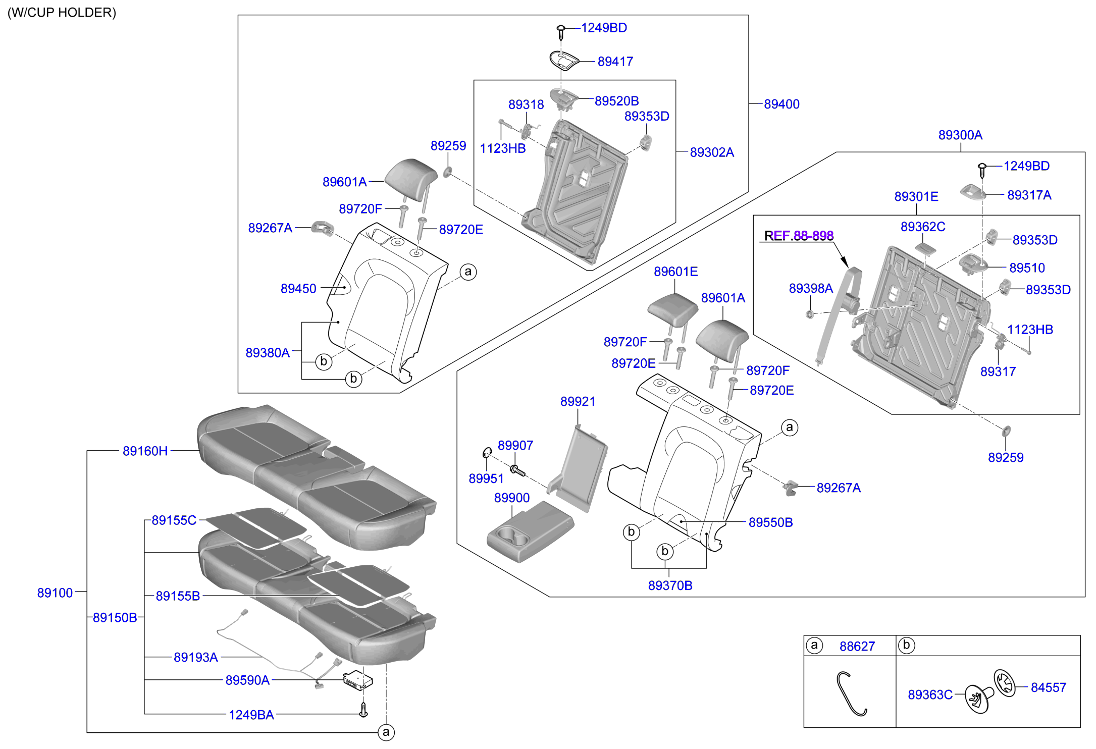 Full size assembly image of 2ND SEAT (1/2)