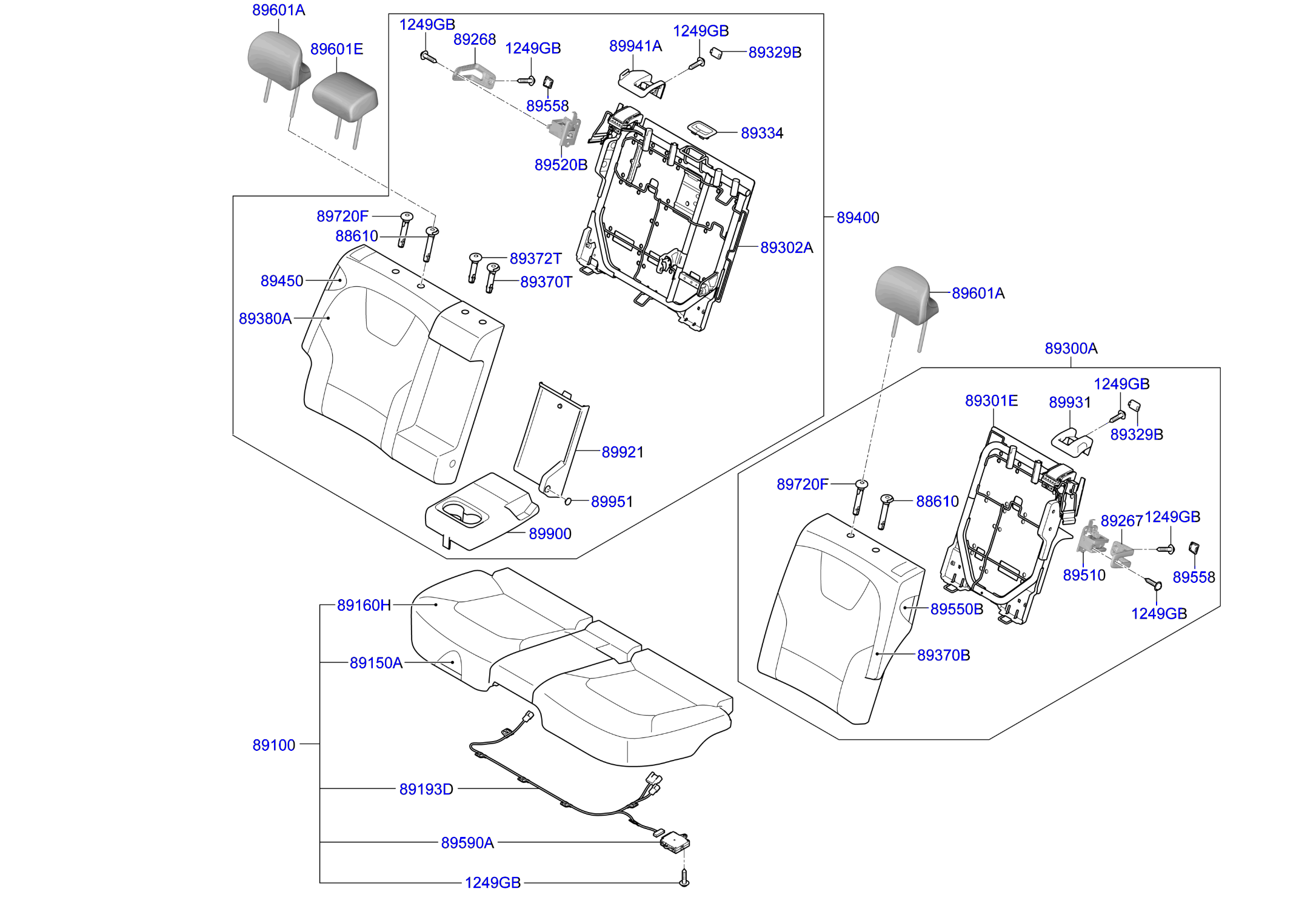 Full size assembly image of 2ND SEAT (1/1)