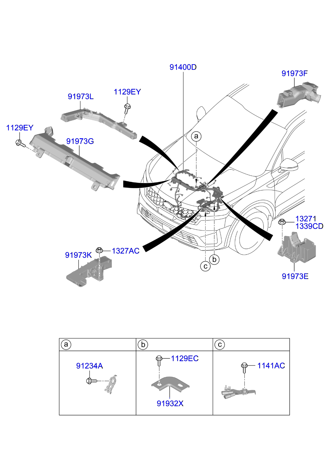 Kia Sorento Protector-wiring. Control, miscellaneous - 91961P4060 | Courtesy Kia, Mesa AZ