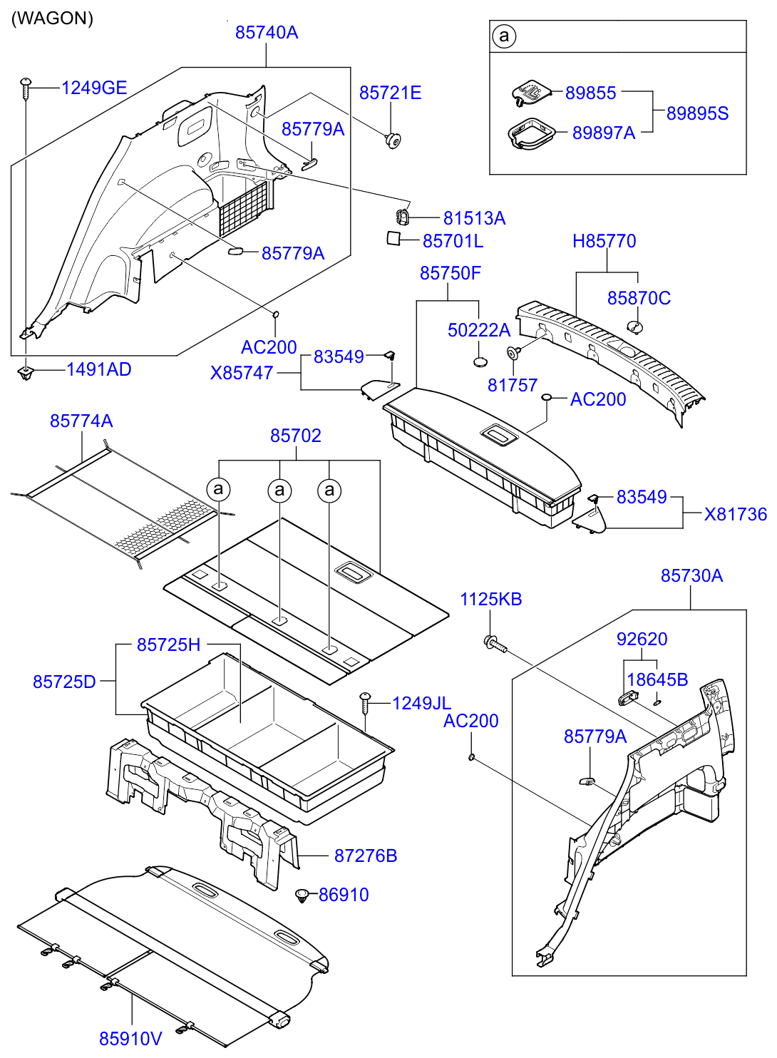 Full size assembly image of LUGGAGE COMPARTMENT (1/2)