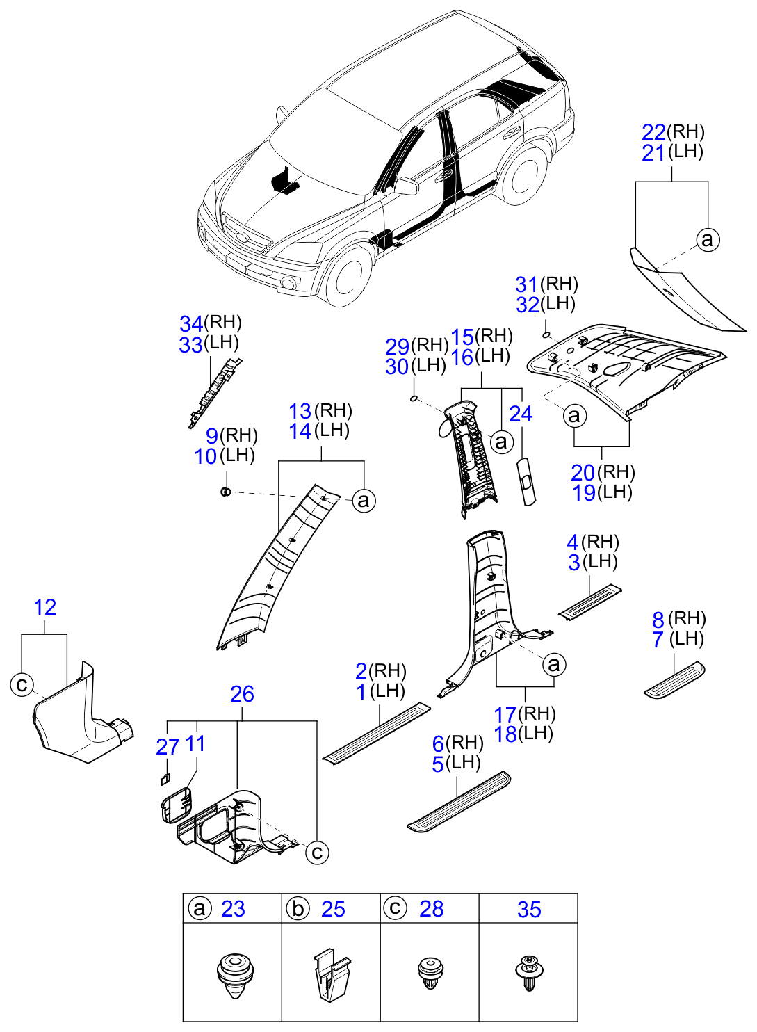 Full size assembly image of INTERIOR SIDE TRIM (1/1)