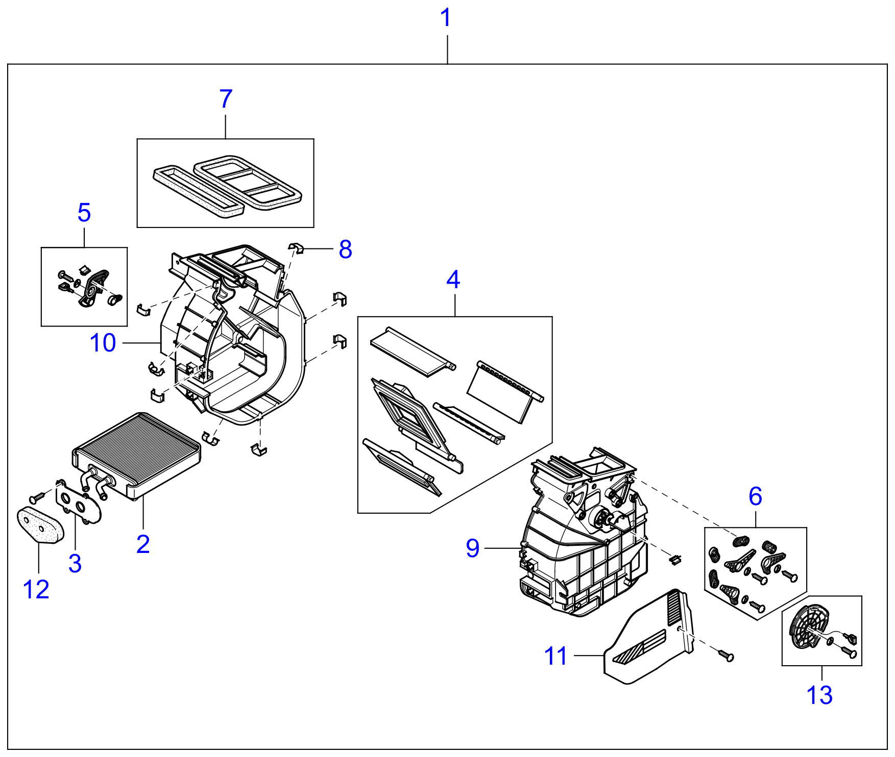 Full size assembly image of HEATER UNIT (1/1)