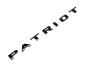 Image of NAMEPLATE. Front Door. Patriot. [Gloss Black Patriot. image for your Jeep Compass  