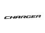 Image of NAMEPLATE. Charger. Left. [Satin Black Charger. image for your Dodge Charger  