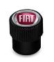 Image of Valve Stem Caps, FIAT. Black Valve Stem Caps. image