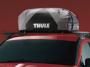 View Thule Tahoe roof top cargo bag with 17 cubic feet capacity, their most spacious, Includes a storage bag with carrying strap. May require Sport-Utility Bars for tie down points. Full-Sized Product Image 1 of 10