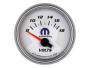 Voltmeter, Short Sweep, Electronic, 2 1/16, Range: 8-18 Volts, White Dial