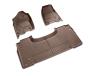 Image of All-Weather Floor Mats, Front & Rear -- Crew (Brown). All-weather Floor Mats. image for your Jeep