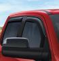 Image of Side Window Air Deflectors - Quad Cab«. Acrylic tinted. image