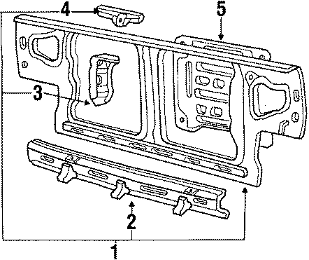 Diagram RADIATOR SUPPORT. for your 2022 Hyundai Accent   