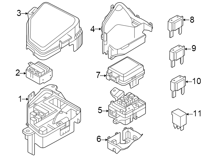 Diagram Fuse & RELAY. for your Genesis GV80  