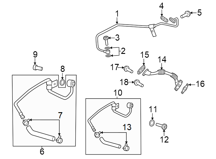 Diagram Rear suspension. Hoses & pipes. for your 2024 Genesis GV70  Sport Prestige Sport Utility 