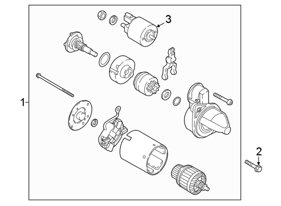 Diagram STARTER. for your Hyundai