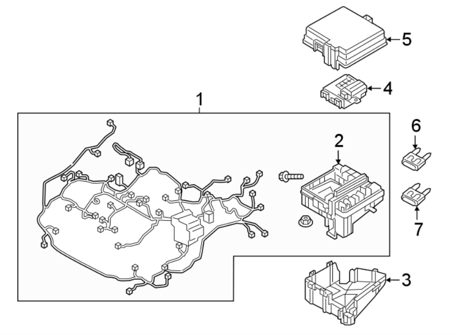 Diagram WIRING HARNESS. for your Hyundai