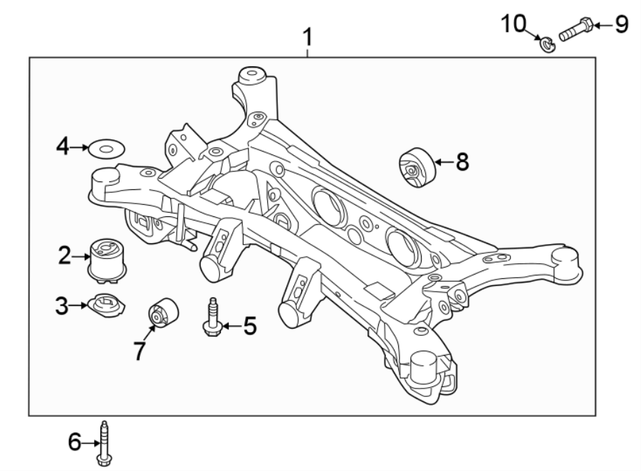 Diagram REAR SUSPENSION. SUSPENSION MOUNTING. for your 2015 Hyundai Elantra   