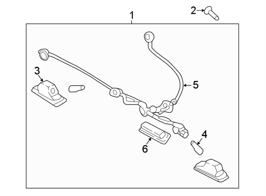 Diagram REAR LAMPS. LICENSE LAMPS. for your 2020 Hyundai Accent   