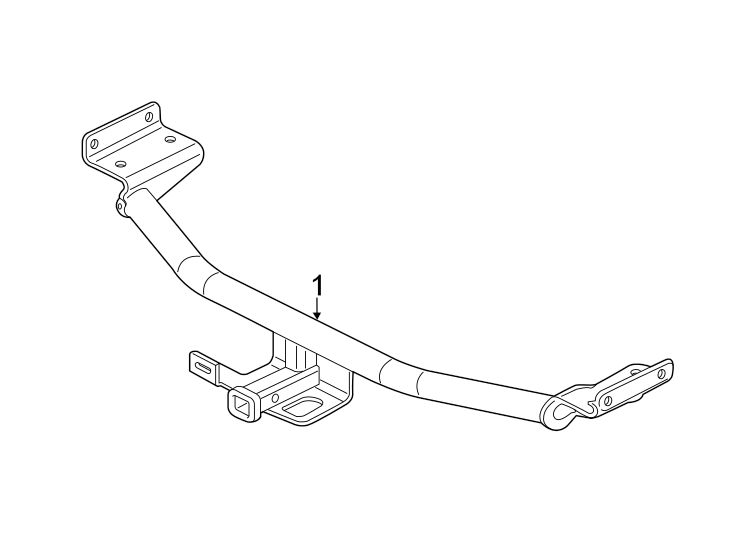 Diagram REAR BUMPER. TRAILER HITCH COMPONENTS. for your 2019 Hyundai Tucson   