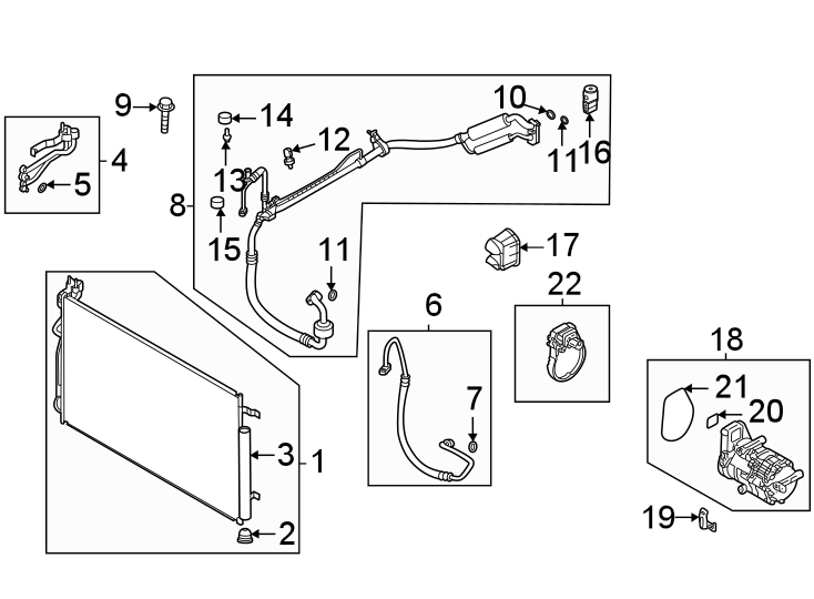 15Air conditioner & heater. Compressor & lines. Condenser.https://images.simplepart.com/images/parts/motor/fullsize/1003125.png