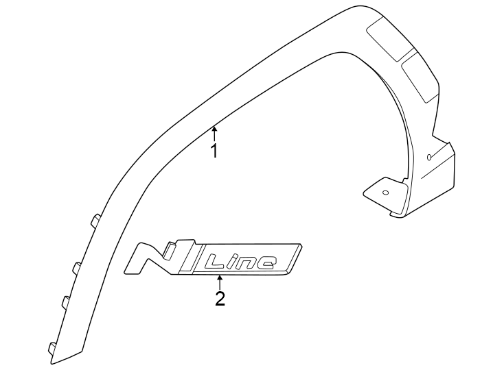 Diagram Fender. Exterior trim. for your 2015 Hyundai Tucson   