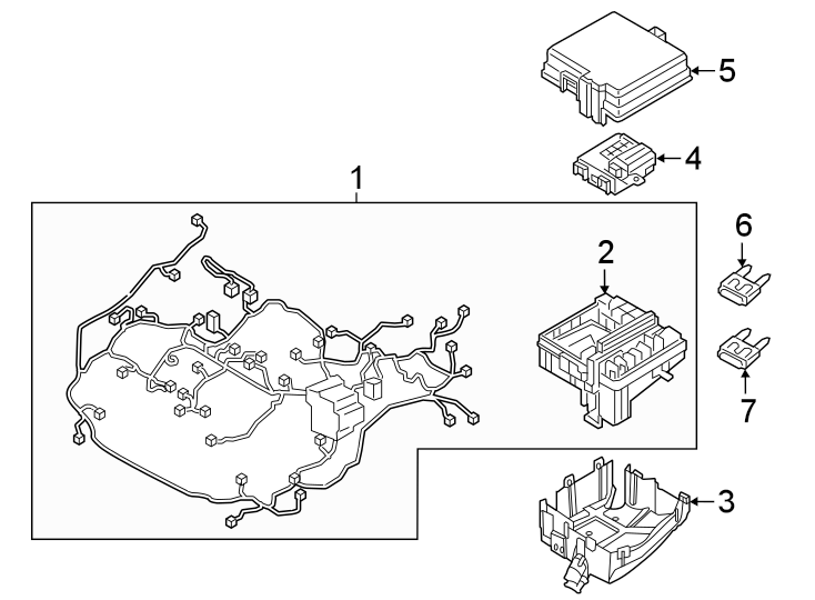 Diagram Wiring harness. for your Hyundai