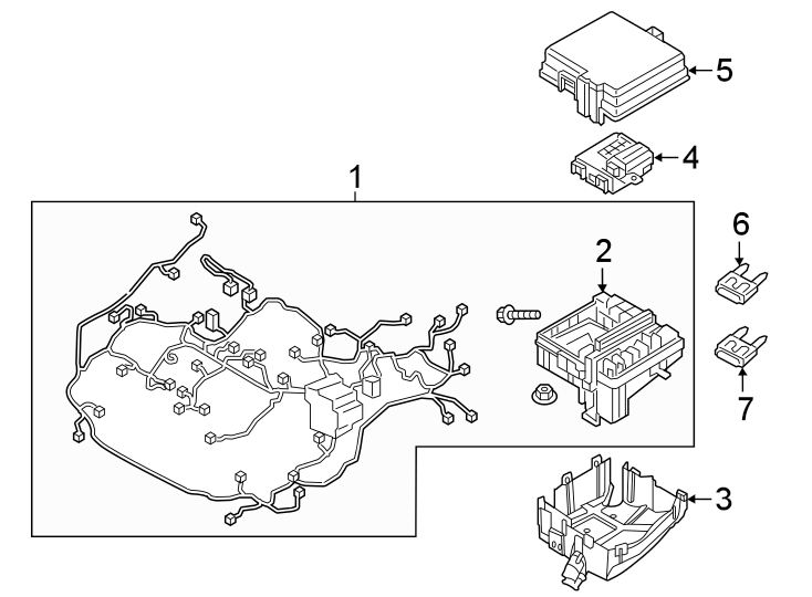 Diagram Wiring harness. for your Hyundai