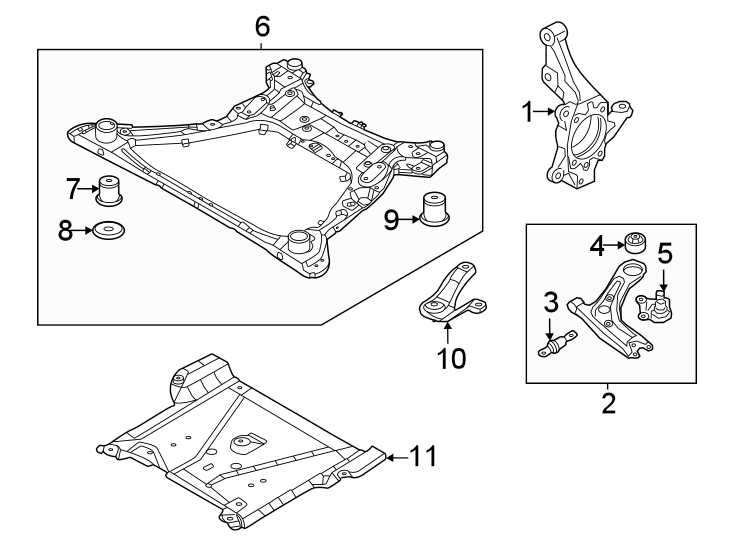 10Front suspension. Suspension components.https://images.simplepart.com/images/parts/motor/fullsize/1003410.png