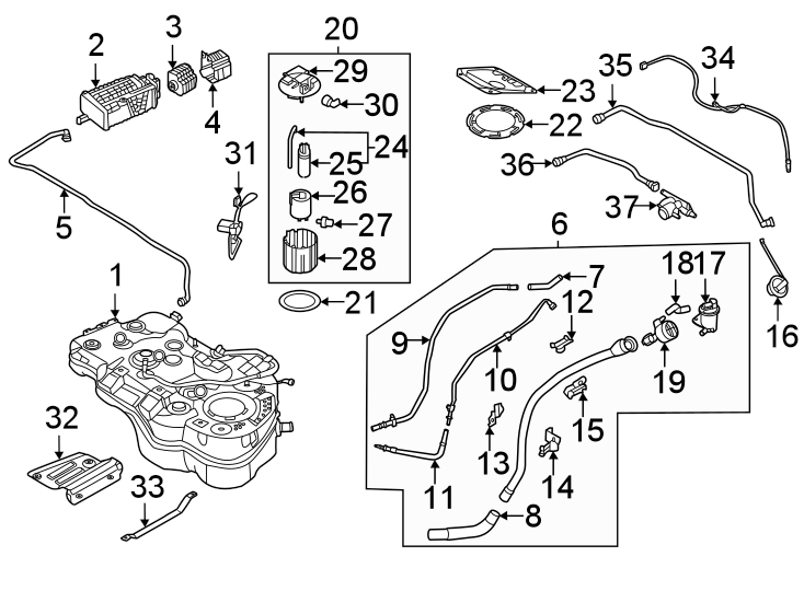 30Fuel system components.https://images.simplepart.com/images/parts/motor/fullsize/1003822.png