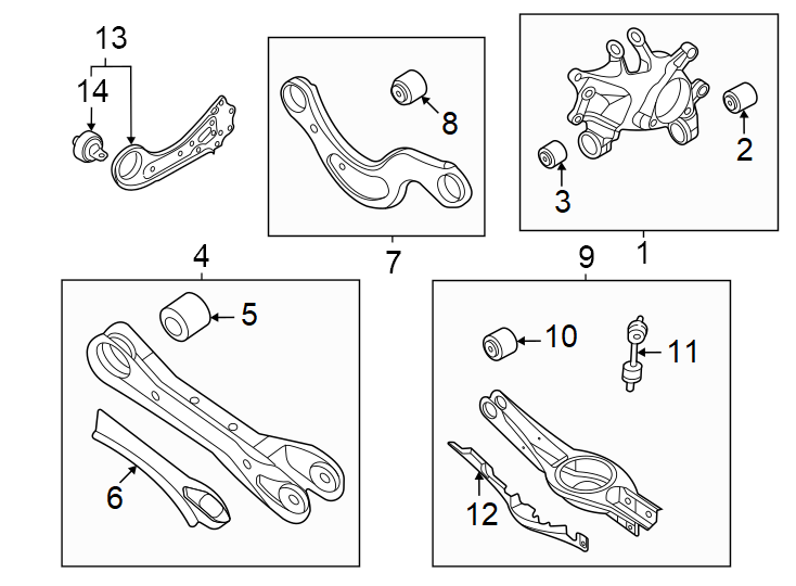 9Rear suspension. Suspension components.https://images.simplepart.com/images/parts/motor/fullsize/1003829.png