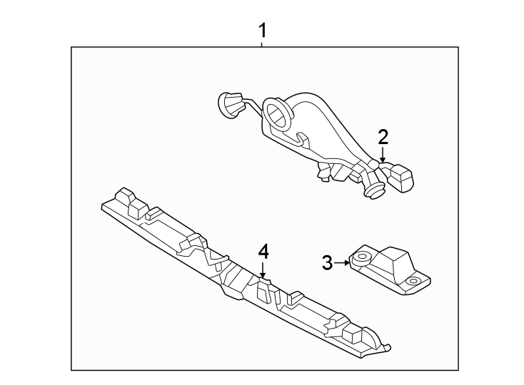 Diagram Rear lamps. License lamps. for your 2024 Hyundai Tucson   
