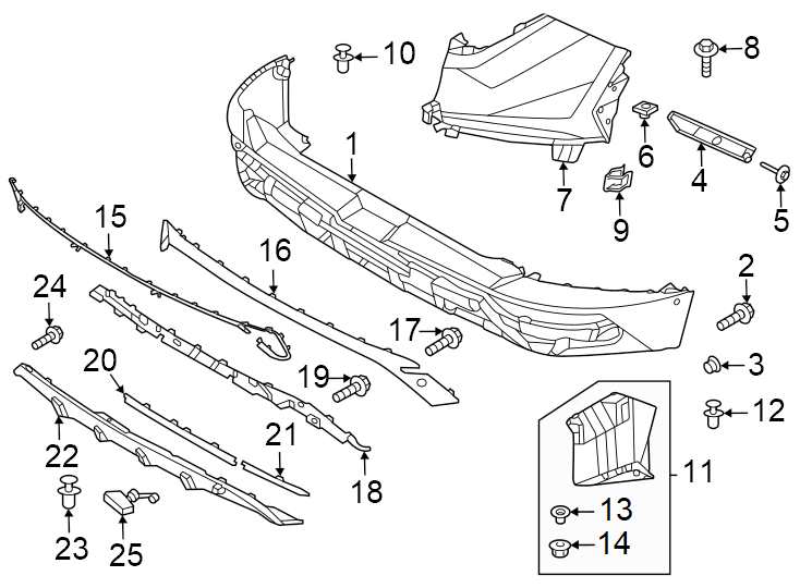 15Rear bumper. Bumper & components.https://images.simplepart.com/images/parts/motor/fullsize/1003961.png