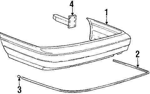 Diagram REAR BUMPER. BUMPER & COMPONENTS. for your 2023 Hyundai Sonata   