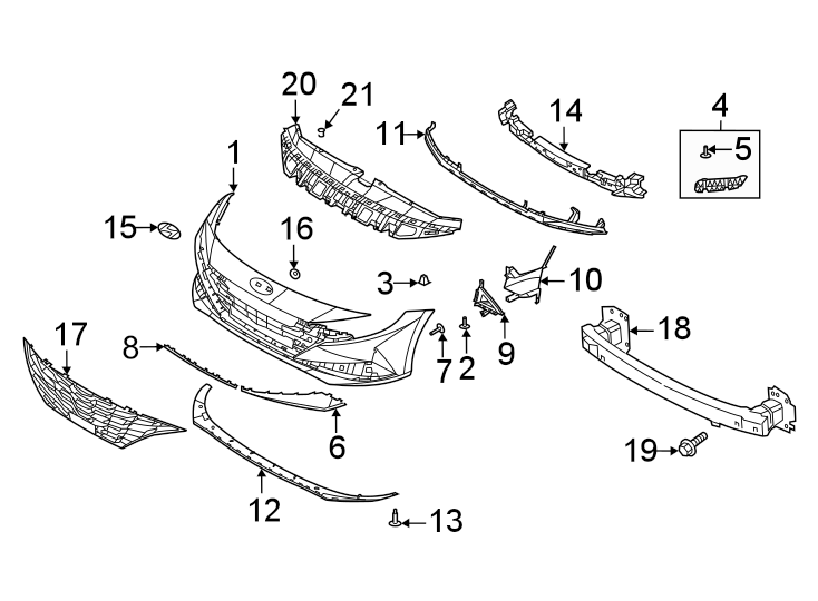 15Front bumper & grille. Bumper & components.https://images.simplepart.com/images/parts/motor/fullsize/1008005.png