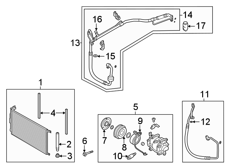 1Air conditioner & heater. Compressor & lines. Condenser.https://images.simplepart.com/images/parts/motor/fullsize/1008055.png