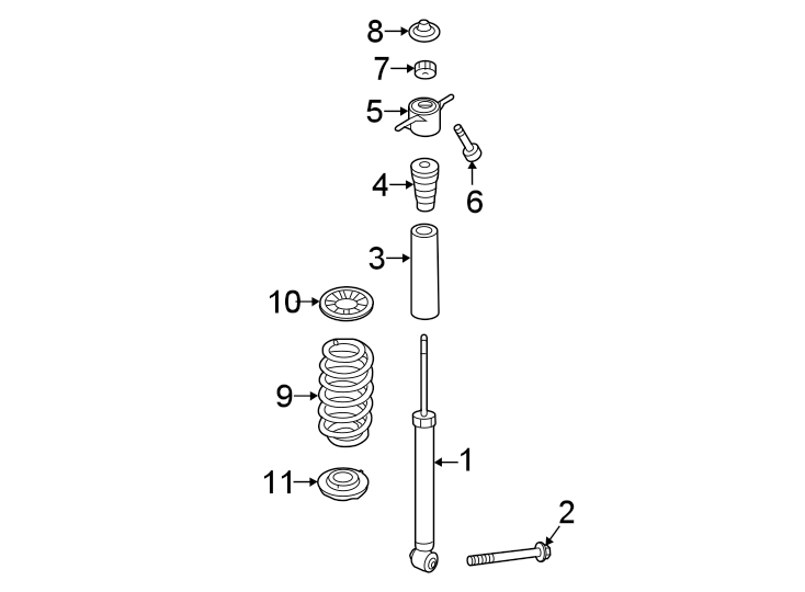 Diagram Rear suspension. Shocks & components. for your 1992 Hyundai Elantra   