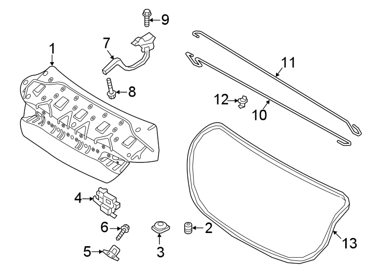 9Trunk lid. Lid & components.https://images.simplepart.com/images/parts/motor/fullsize/1008750.png