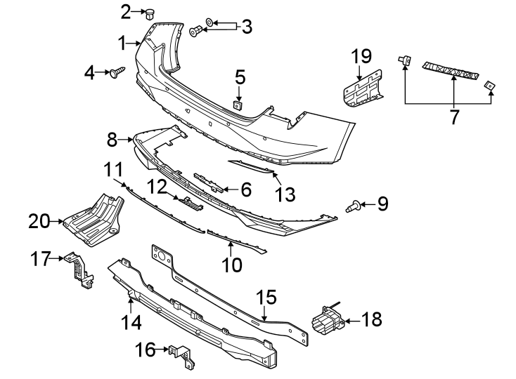 17Rear bumper. Bumper & components.https://images.simplepart.com/images/parts/motor/fullsize/1008790.png