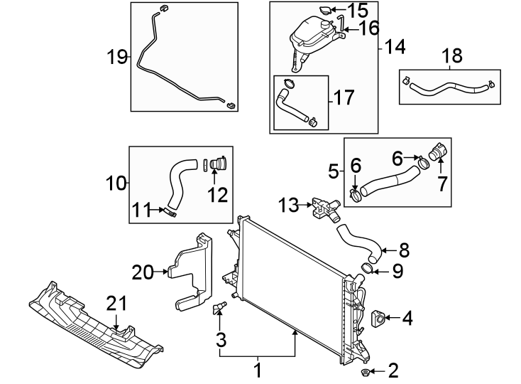 19Radiator & components.https://images.simplepart.com/images/parts/motor/fullsize/1008805.png