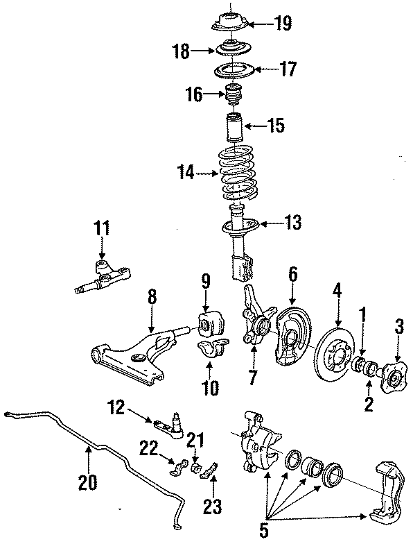 6FRONT SUSPENSION. BRAKE COMPONENTS. STABILIZER BAR & COMPONENTS. SUSPENSION COMPONENTS.https://images.simplepart.com/images/parts/motor/fullsize/1010140.png