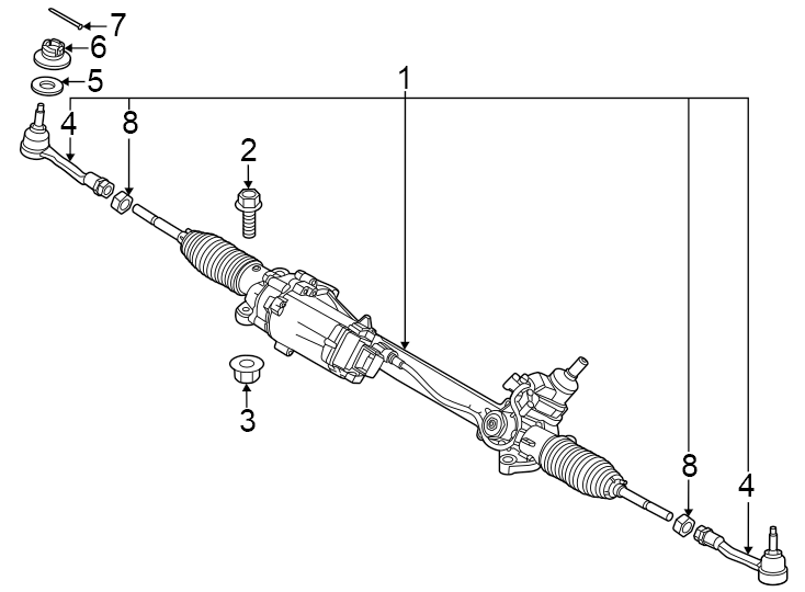 Diagram Steering gear & linkage. for your Genesis